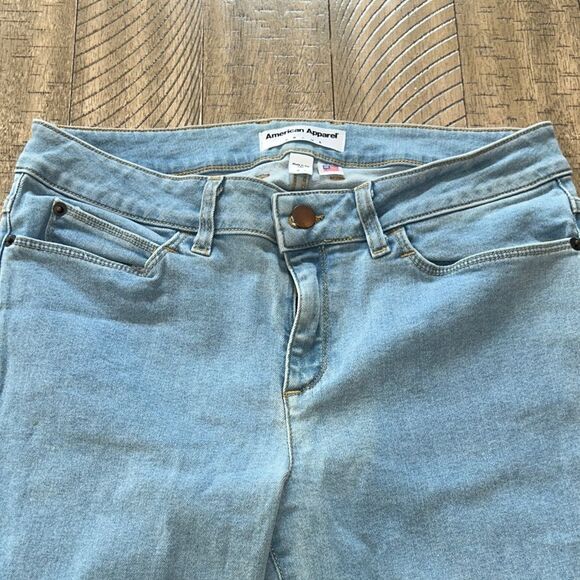 🇺🇸 American Apparel Women's 5 pockets Skinny Faded Jeans 👖 Made in USA 🇺🇸 - Picture 4 of 17